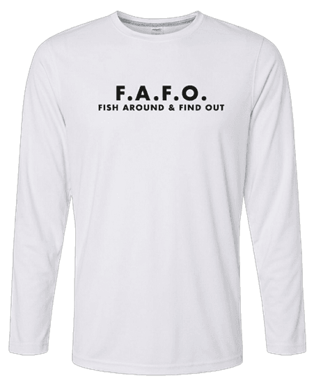 FAFO Long Sleeve Shirt in white