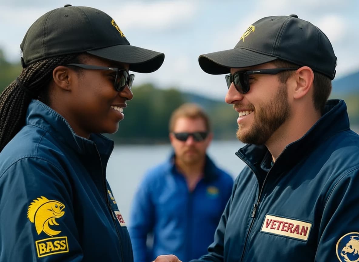 Veterans fishing together
